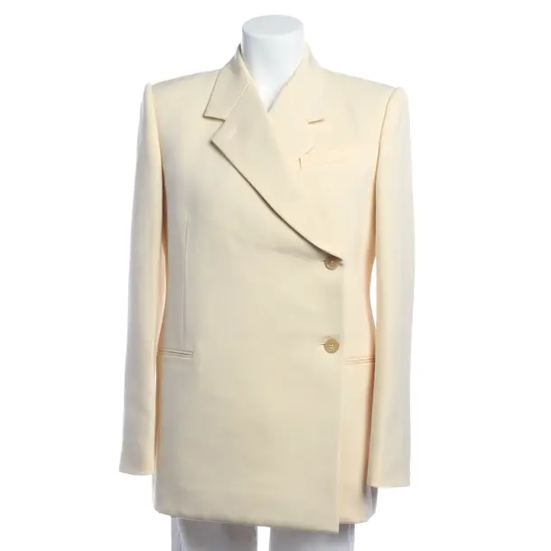 Blazer in White, Wool, Khaite