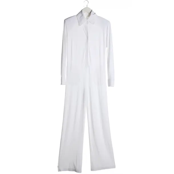 Overall in White, Polyester, Norma Kamali