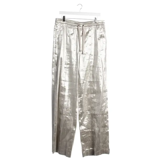 Hose in Metallic, Leinen, Brunello Cucinelli