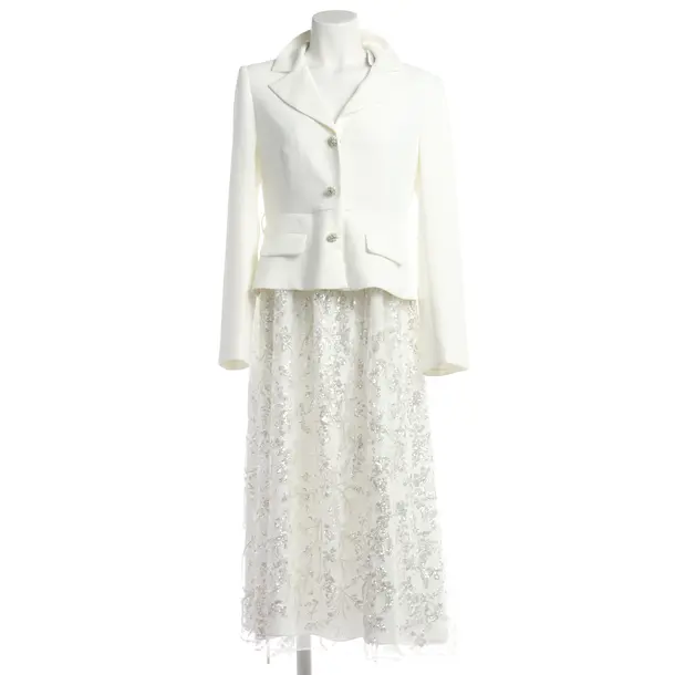 Cocktail Dress in White, Polyester, self-portrait