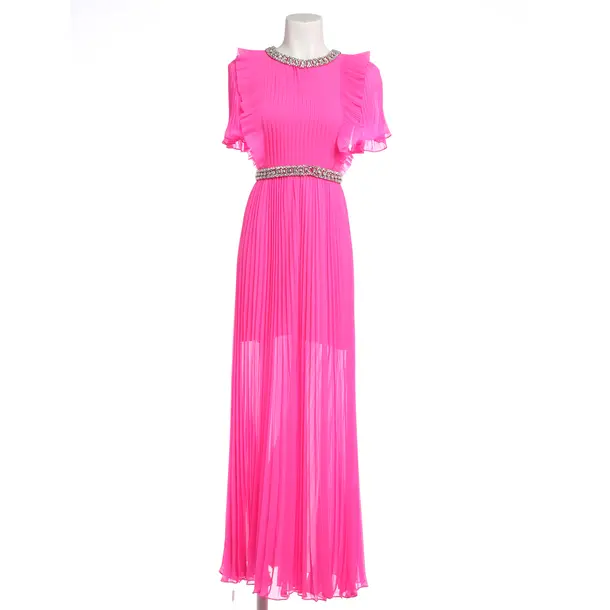 Cocktail Dress, in Neon Pink, Polyester, self-portrait