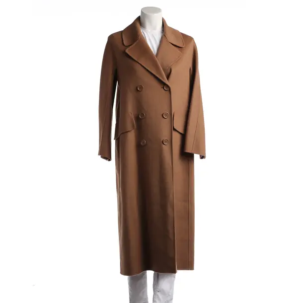 Mid-Season Coat in Brown, Wool, Max Mara