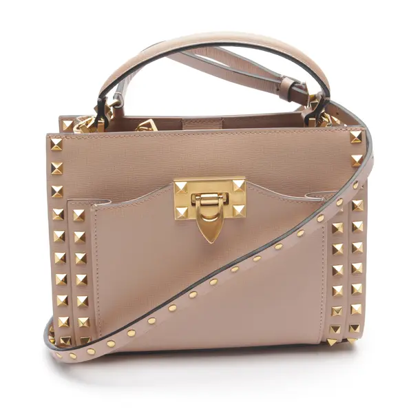 Handtasche in Braun, Leder, Valentino