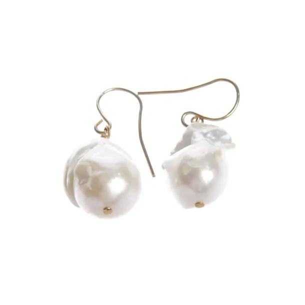 Earrings in White, Other Fibers, Jil Sander
