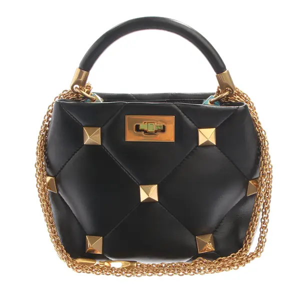 Handtasche in Schwarz, Leder, Valentino