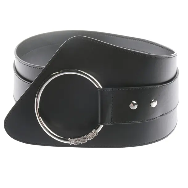 Gürtel in Schwarz, Leder, Versace
