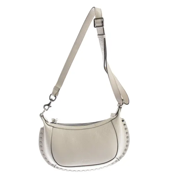 Shoulder Bag in White, Leather, Isabel Marant