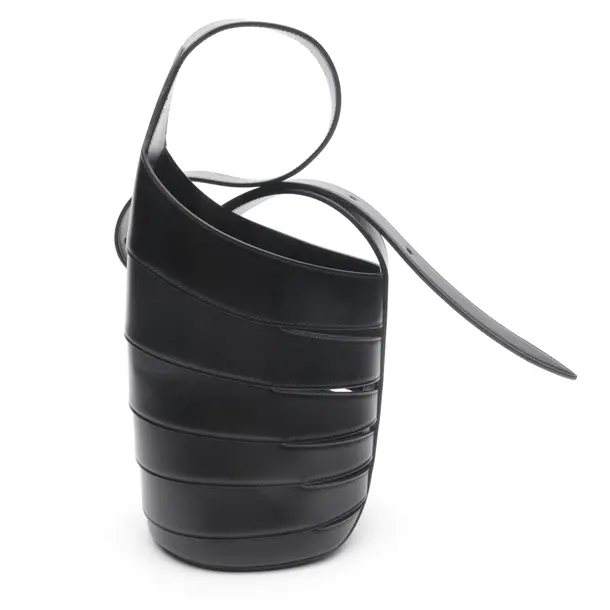 Shoulder Bag in Black, Leather, Alaia