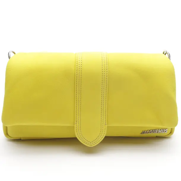 Clutch in Gelb, Leder, Jacquemus