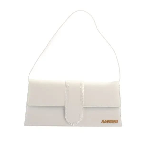 Shoulder Bag in White, Leather, Jacquemus