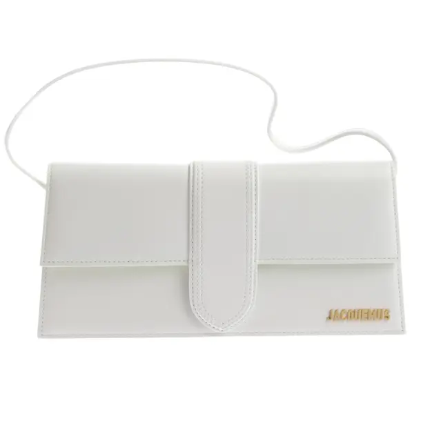 Schultertasche in Weiß, Leder, Jacquemus