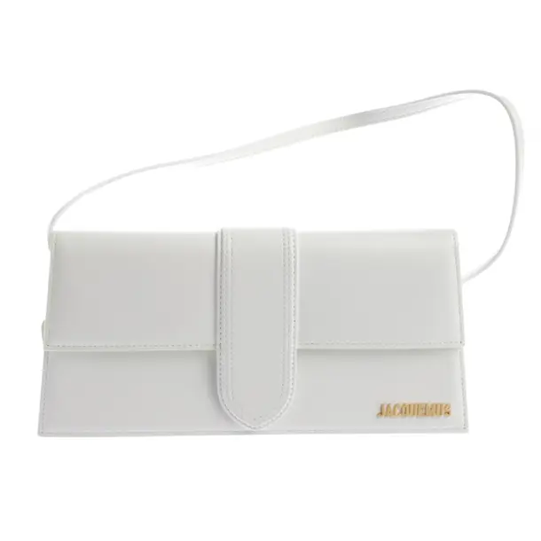 Shoulder Bag in White, Leather, Jacquemus