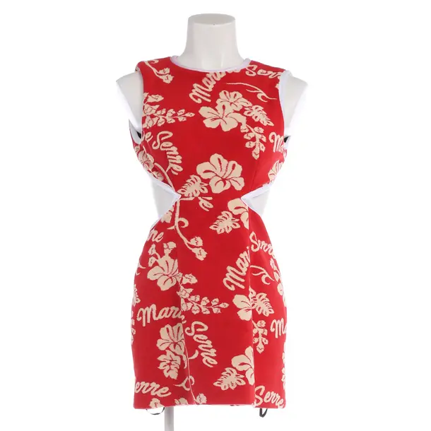Kleid in Rot, Polyester, Marine Serre