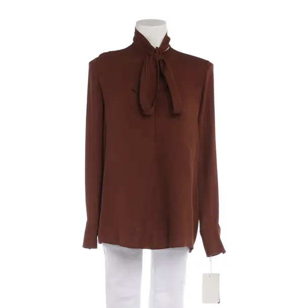 Bluse in Braun, Seide, Valentino