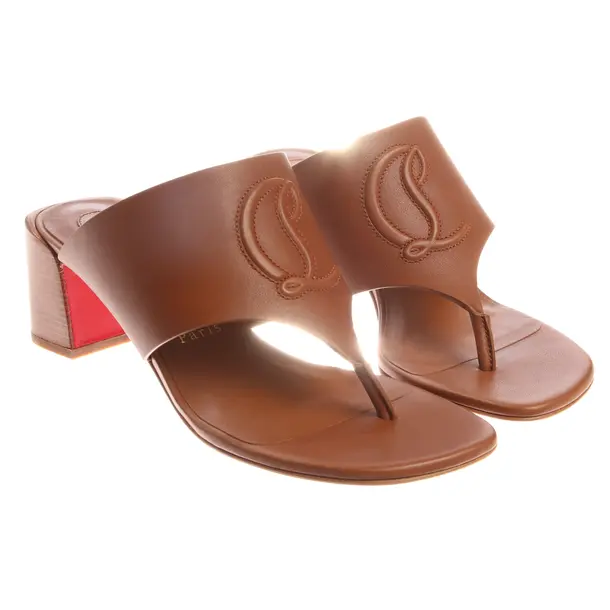 Sandaletten in Braun, , Christian Louboutin