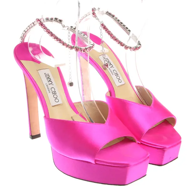 Wedges in Rosa, , Jimmy Choo