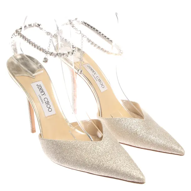 Slingbacks in Metallic, , Jimmy Choo