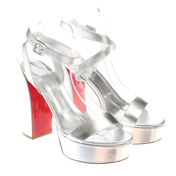 Sandaletten in Metallic, , Christian Louboutin