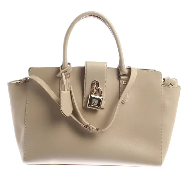 Handbag in White, Leather, Patrizia Pepe