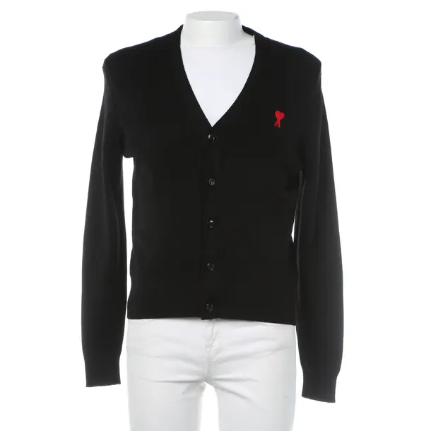 Strickjacke in Schwarz, Wolle, Ami Paris