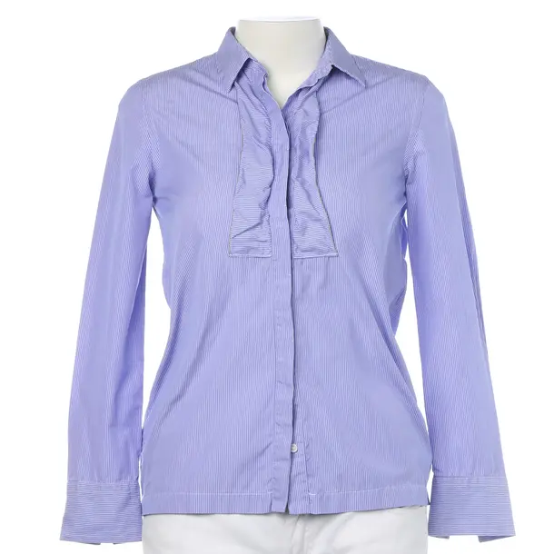 Bluse in Blau, Baumwolle, Brunello Cucinelli