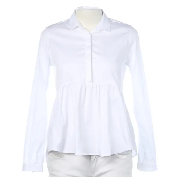 Blouse in White, Cotton, Soluzione