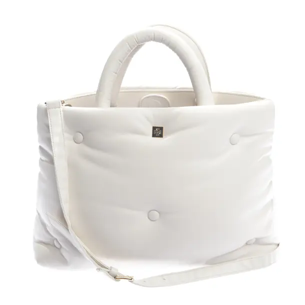 Handtasche in Weiß, Leder, Högl