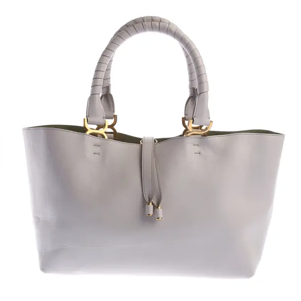Shopper Bag in Gray, Leather, Chloé