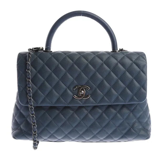 Handtasche in Blau, Leder, Chanel