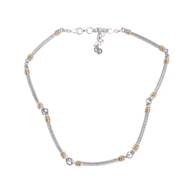 Necklace in Metallic, Metal (metallic, metallized), Dior