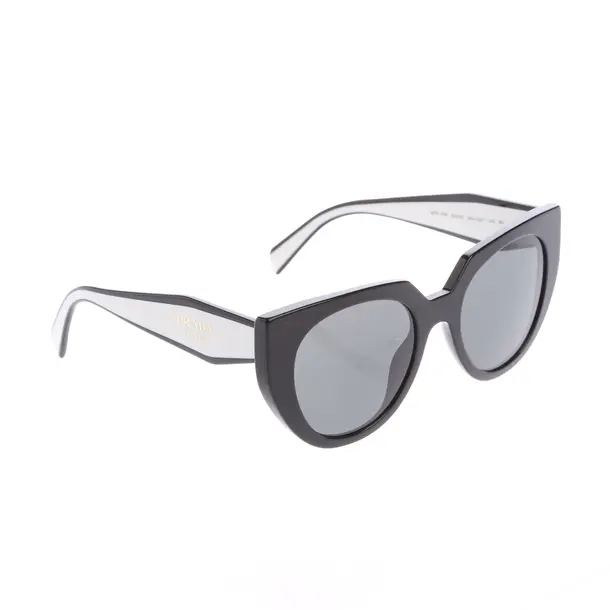 Sonnenbrille in Schwarz, Kunststoff, Prada