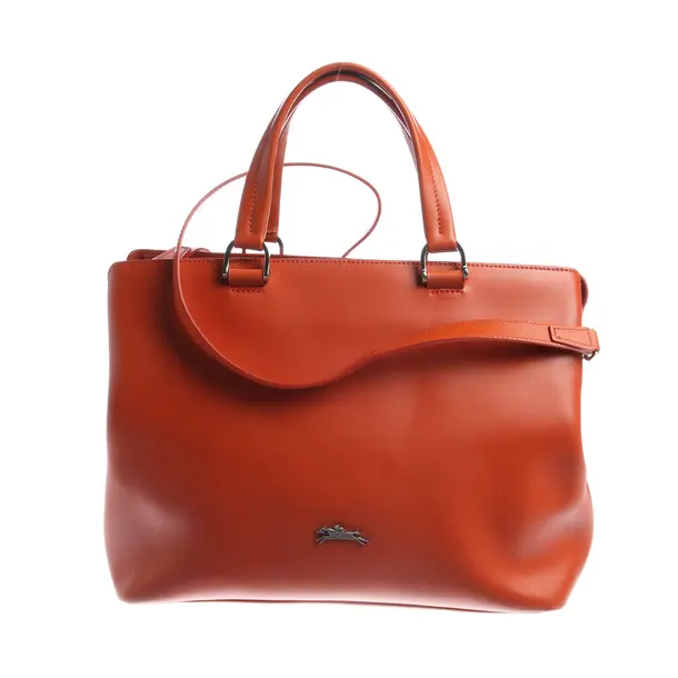 Handbag in Orange, Leather, Longchamp