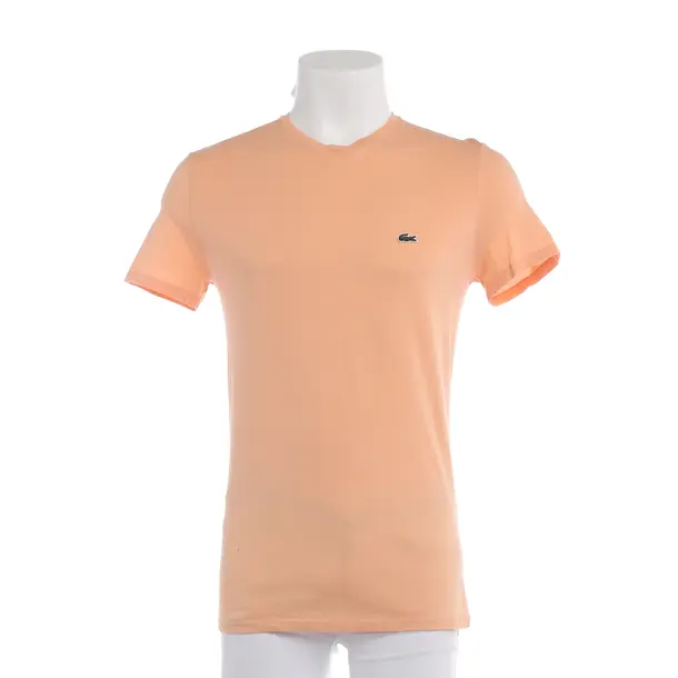T-Shirt in Orange, Baumwolle, Lacoste