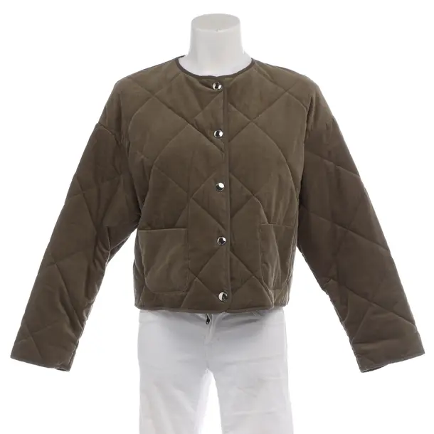 Mid-Season Jacket in Green, Cotton, Windsor