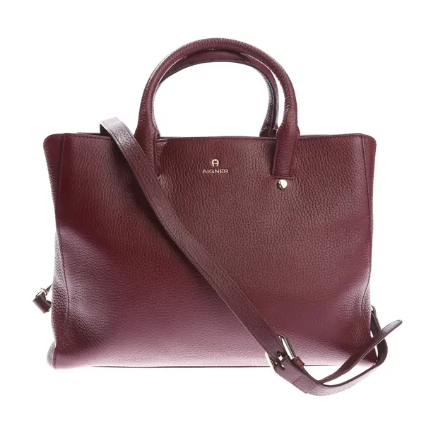Handbag in Red, Leather, Aigner