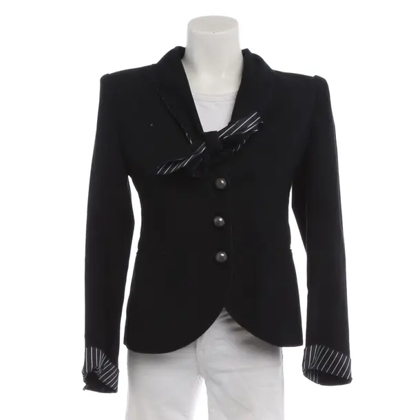 Blazer in Blau, Leder, Giorgio Armani