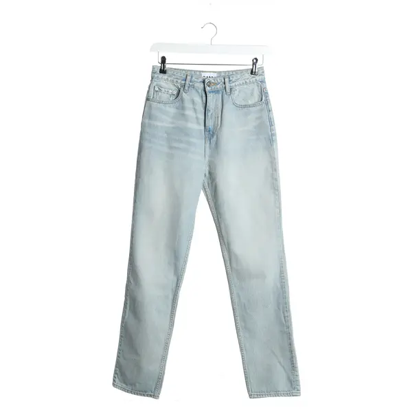Straight Fit Jeans in Blue, Cotton, Ganni