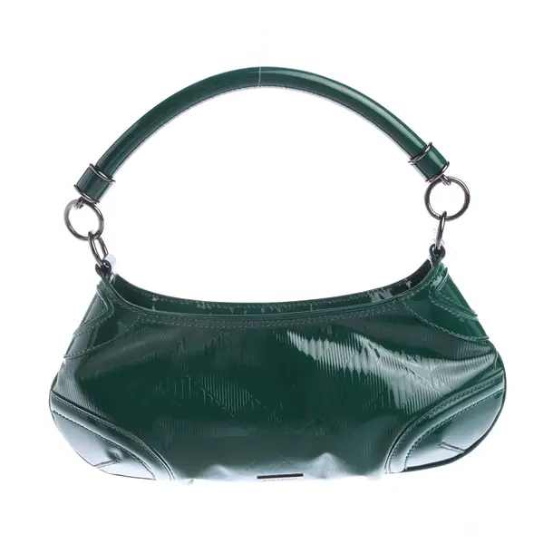 Schultertasche in Grün, Leder, Burberry