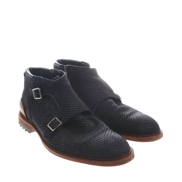 Stiefeletten in Blau, , Floris van Bommel