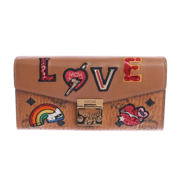 Wallet in Brown, Leather, MCM