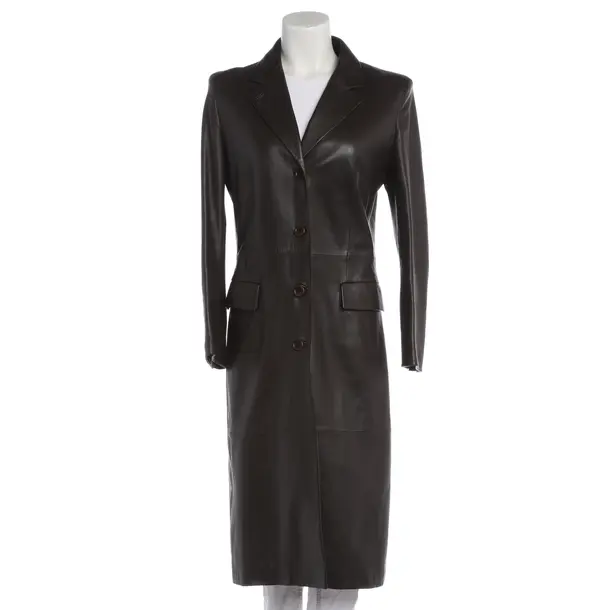 Leather Coat in Brown, Leather, Loewe