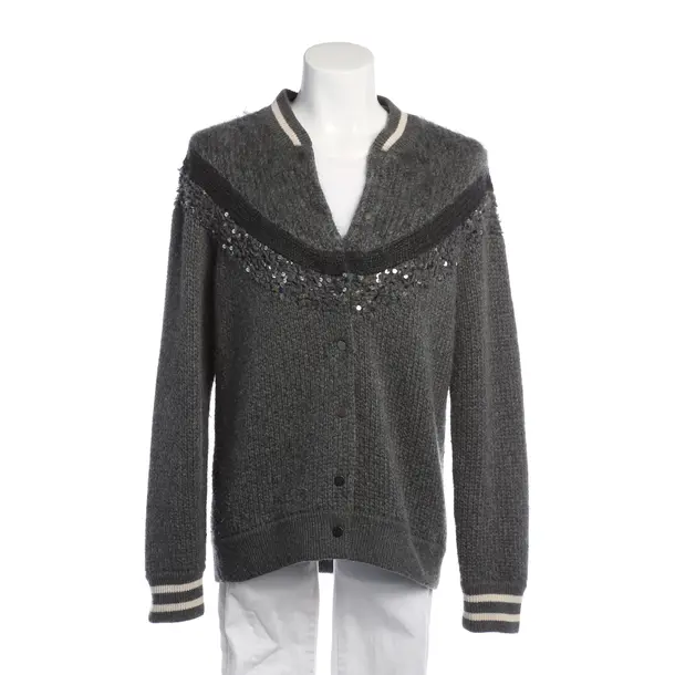 Cardigan in Gray, Cashmere, Brunello Cucinelli