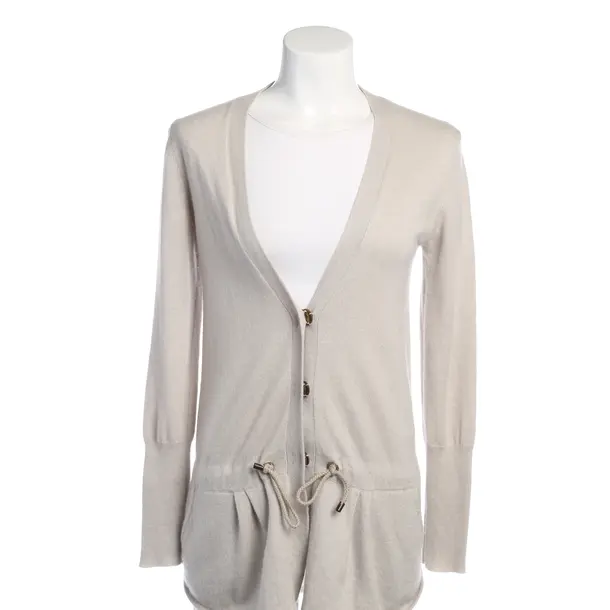 Strickjacke in Grau, Kaschmir, Brunello Cucinelli