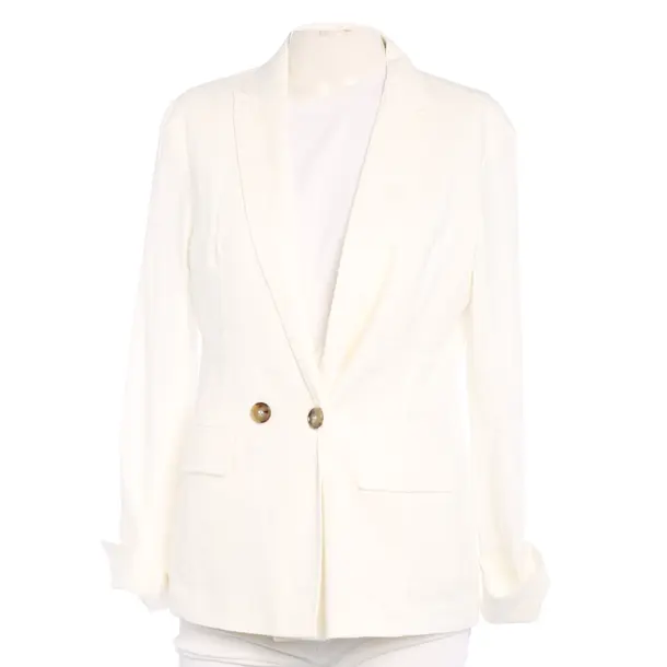 Blazer in White, Linen, Marc Cain