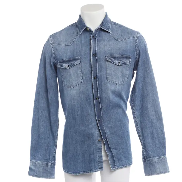Denim Shirt in Blue, Cotton, Dondup