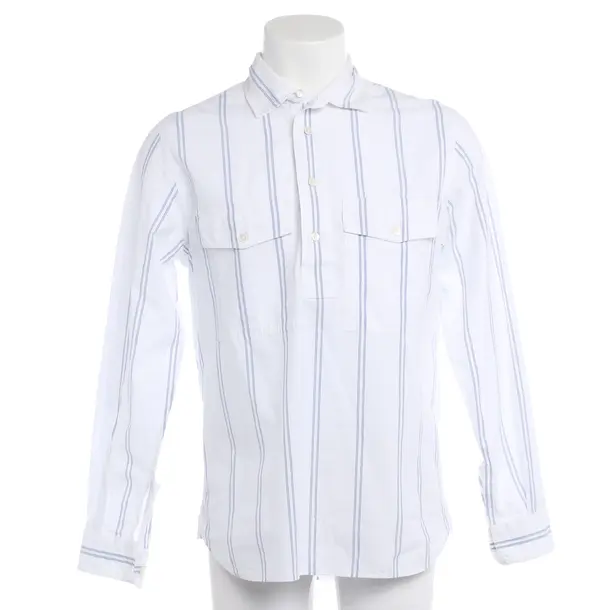 Shirt in White, Cotton, Closed