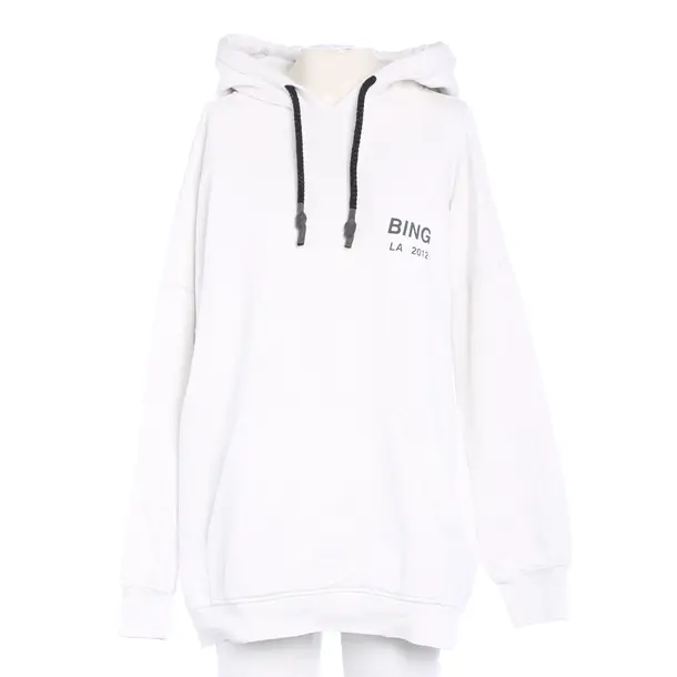 Hoodie in Weiß, Baumwolle, Anine Bing