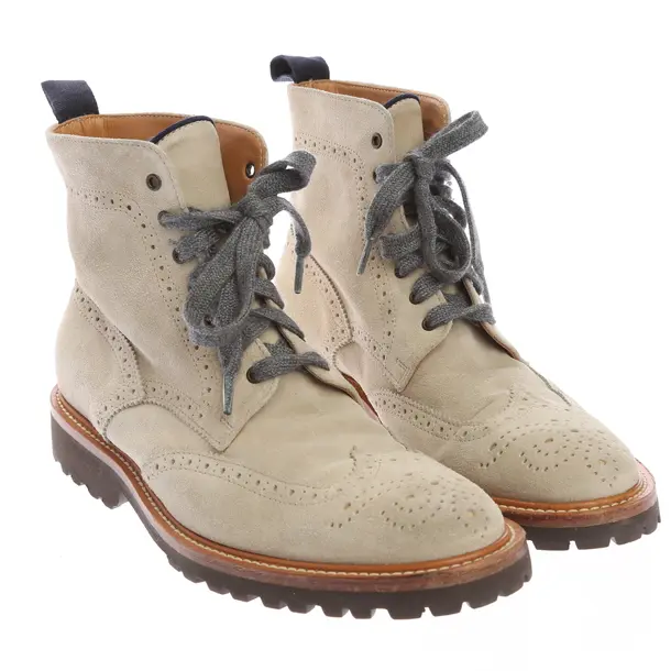 Boots in Weiß, , Brunello Cucinelli