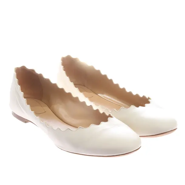 Ballerinas in Weiß, , Chloé