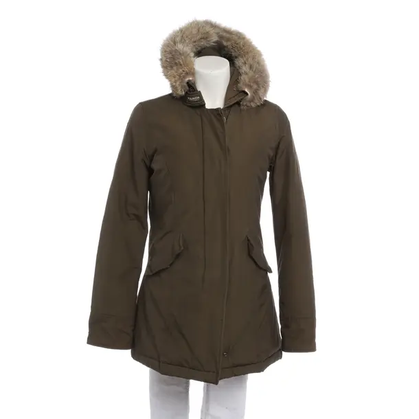 Winterjacke in Grün, Baumwolle, Woolrich